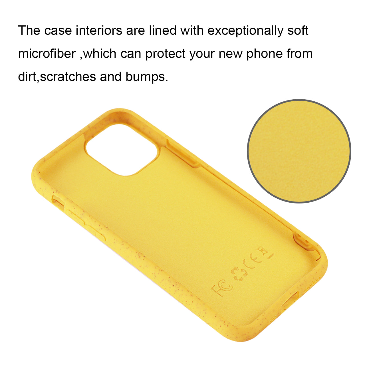 APPLE IPHONE 11 PRO MAX Wheat Bran Material Silicone Phone Case In Yellow