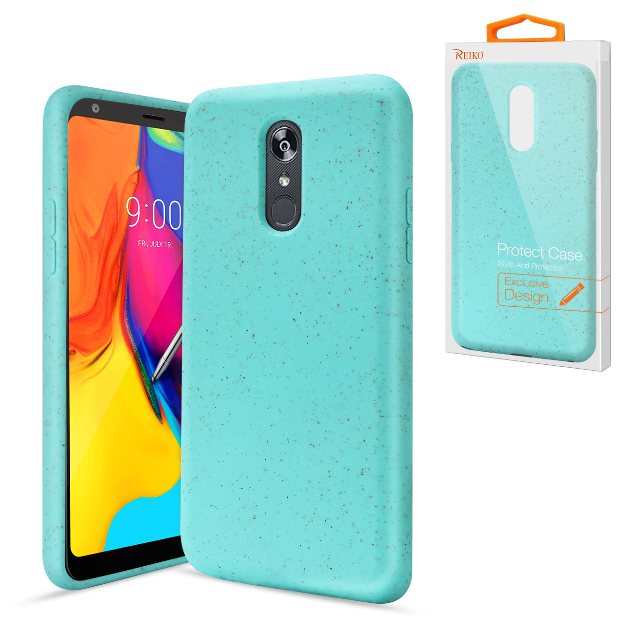 Phone Case Silicone Wheat Bran Material LG Stylo 5 Blue Color