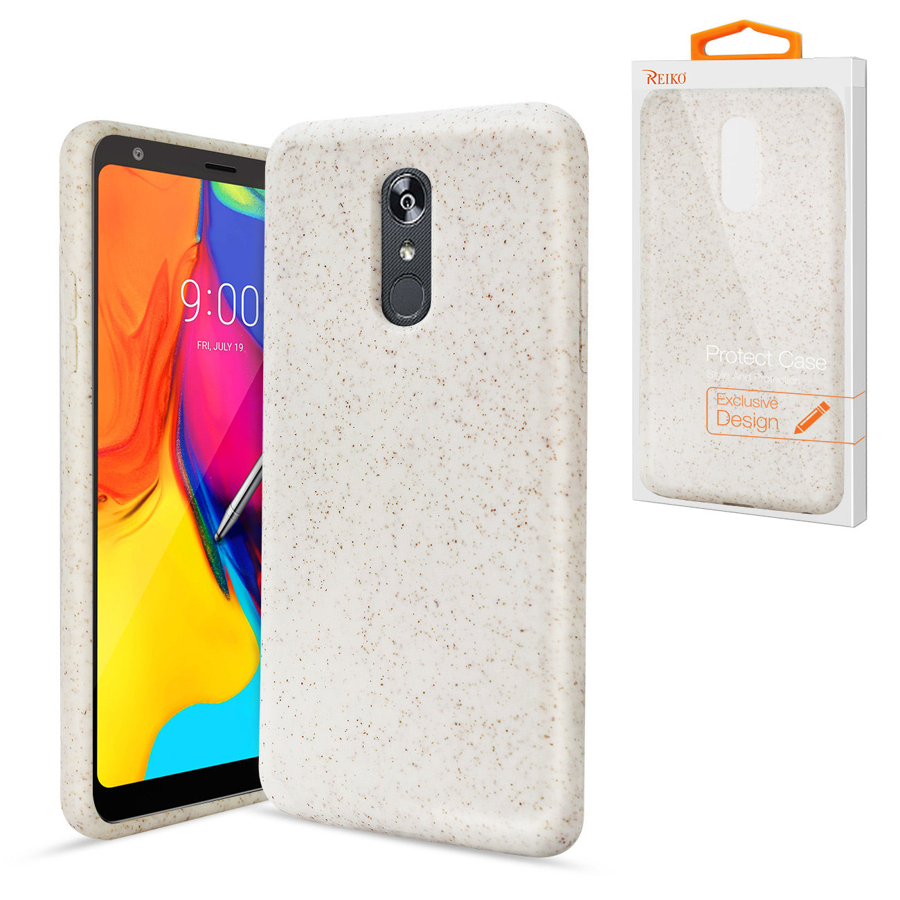 Phone Case Silicone Wheat Bran Material LG Stylo 5 White Color