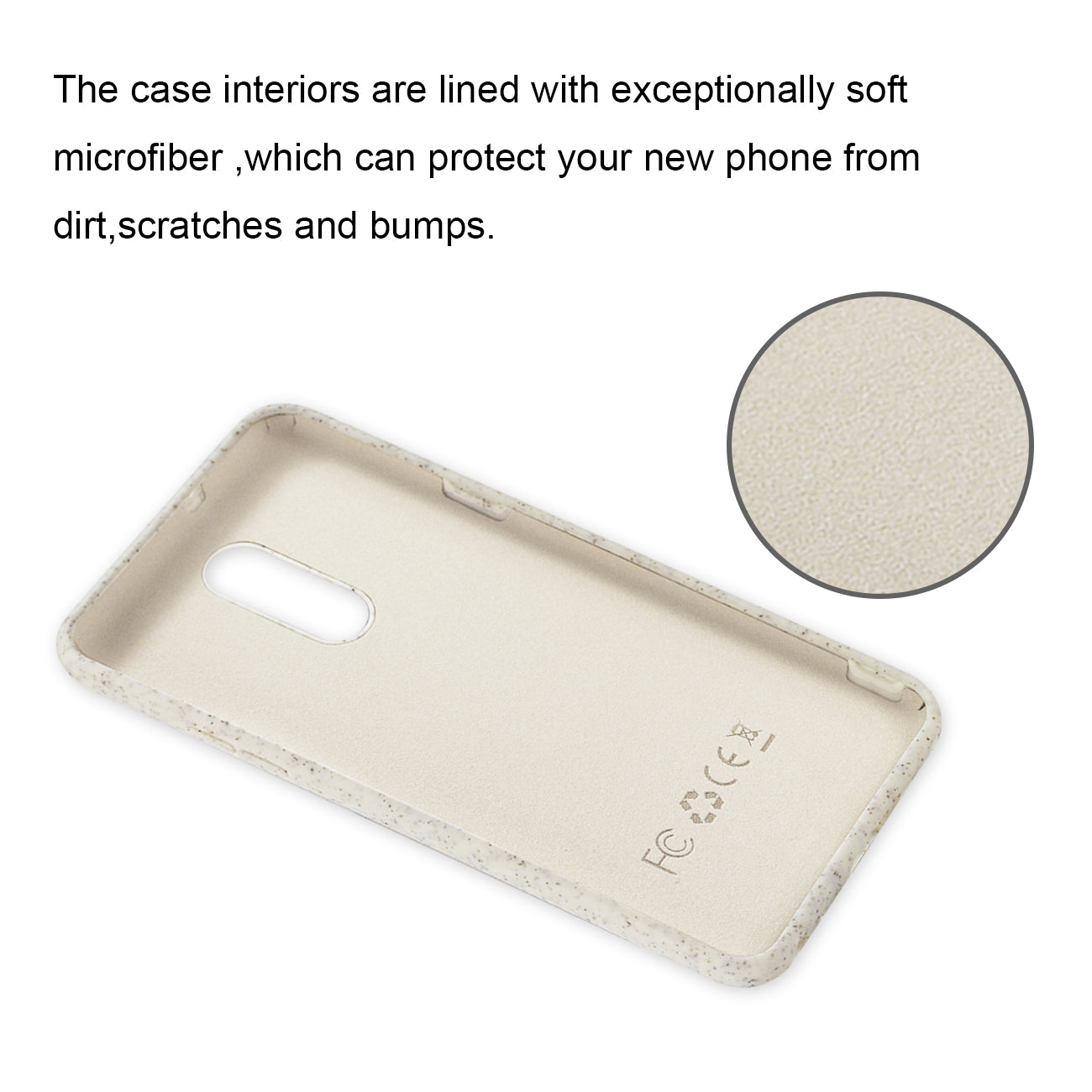Phone Case Silicone Wheat Bran Material LG Stylo 5 White Color