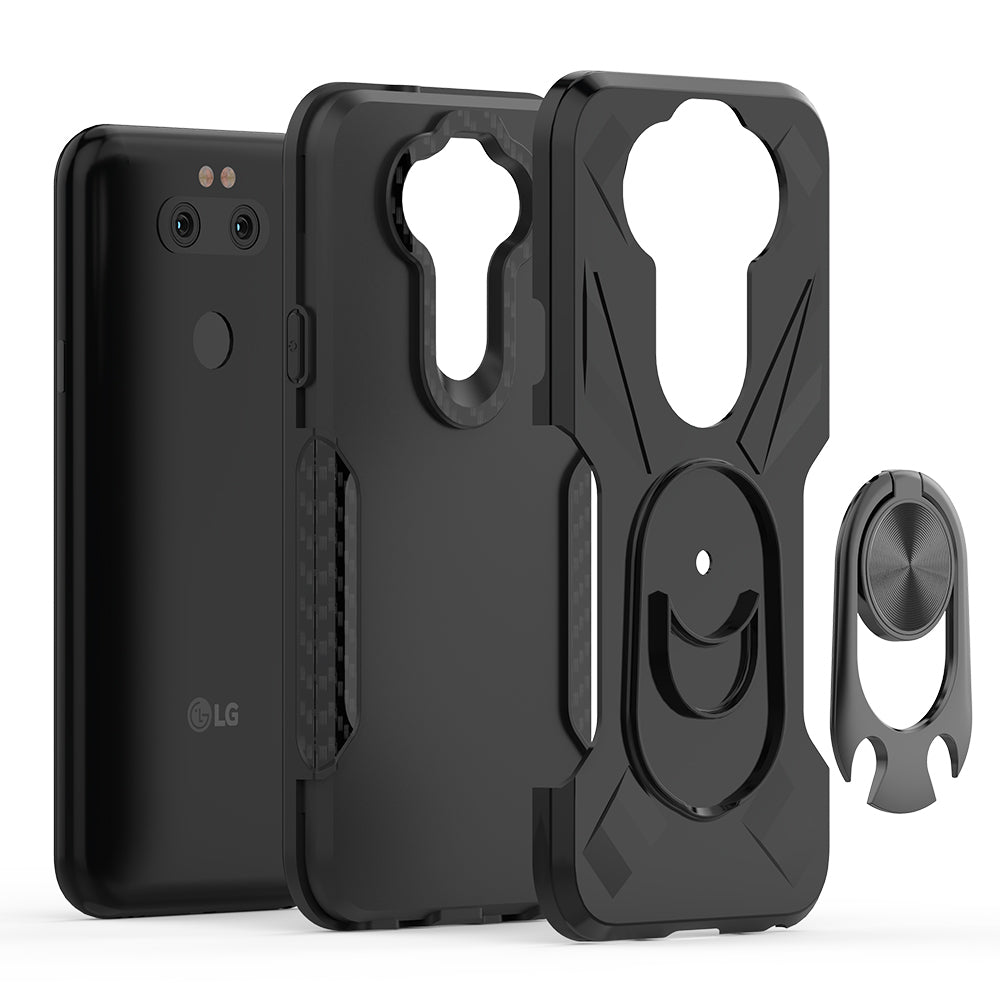 Phone Case with Ring Holder LG ARISTO 5 In Gold