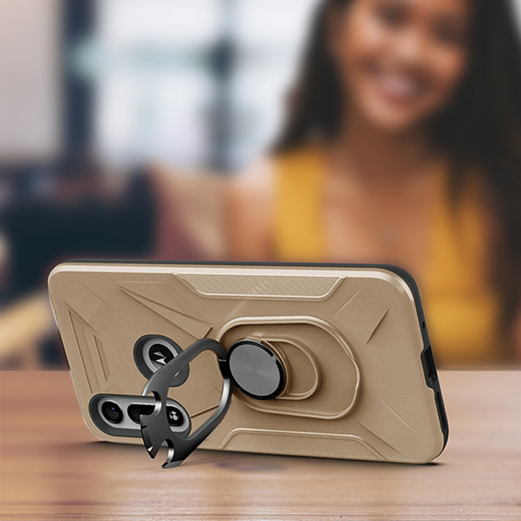 Case With Ring Holder Motorola Moto G Fast Gold Color