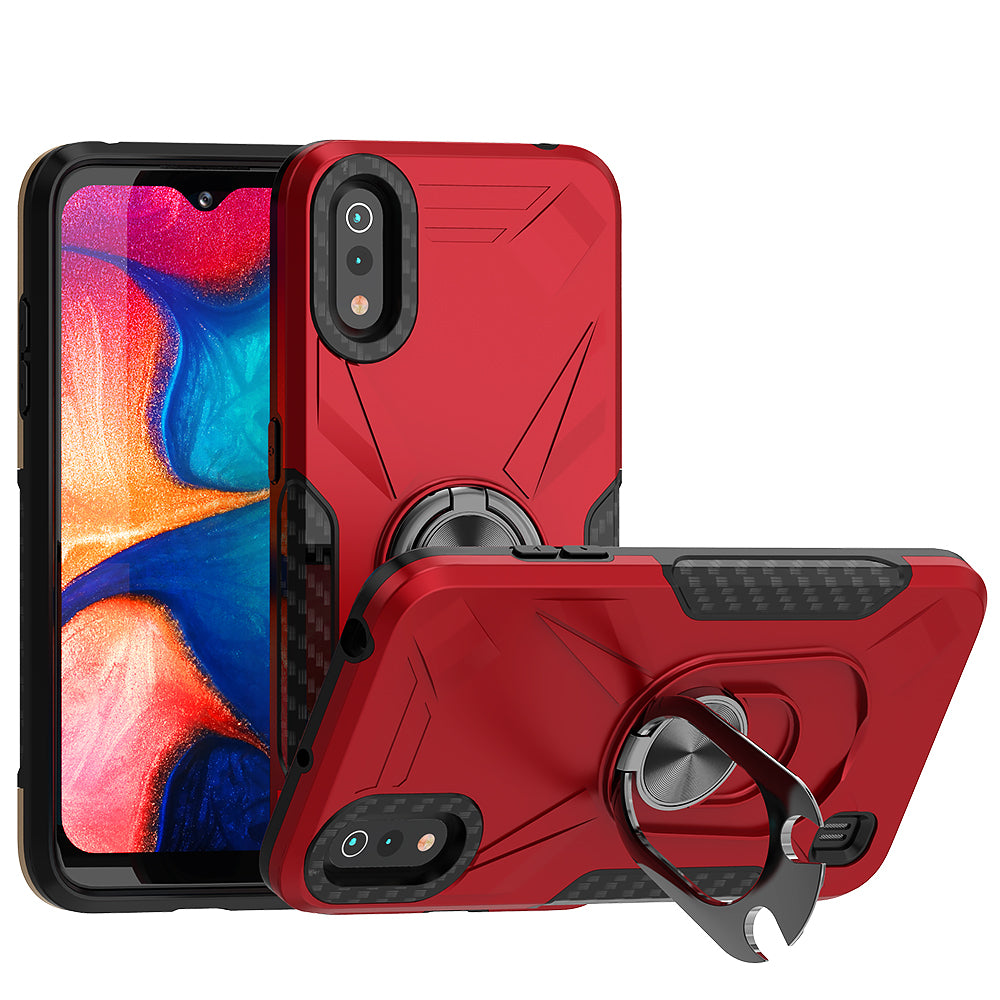 Phone Case with Ring Holder SAMSUNG GALAXY A01 In Red