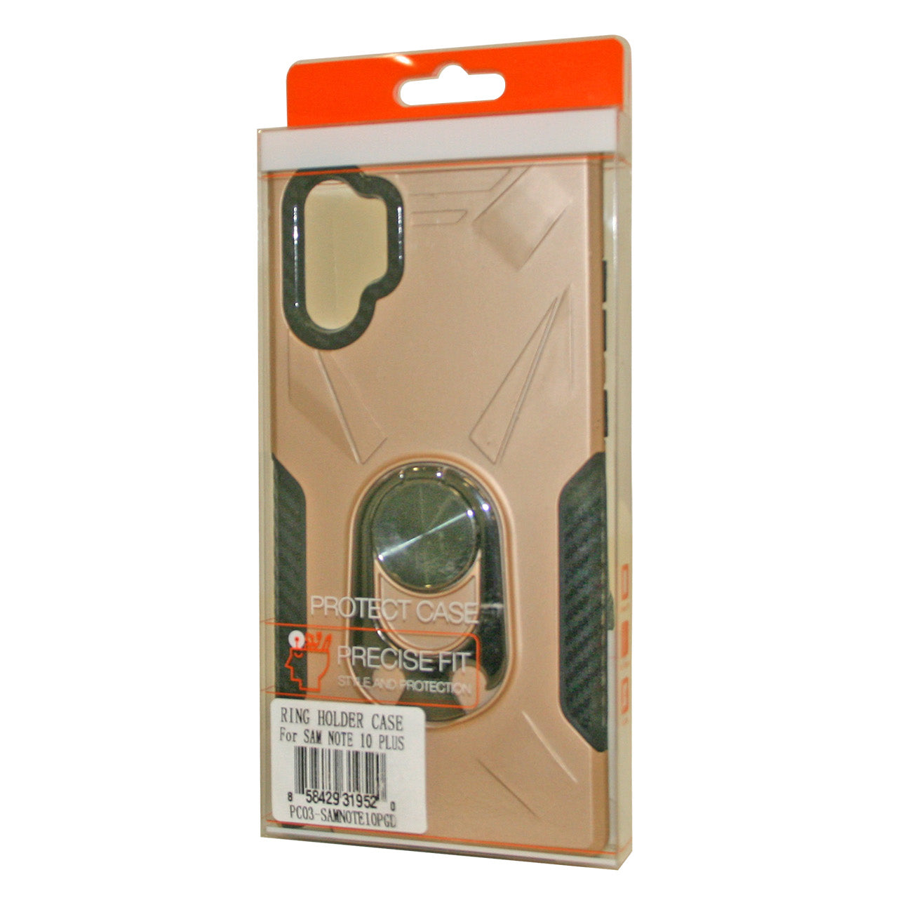 SAMSUNG GALAXY NOTE 10 PLUS Case with Ring Holder In Gold