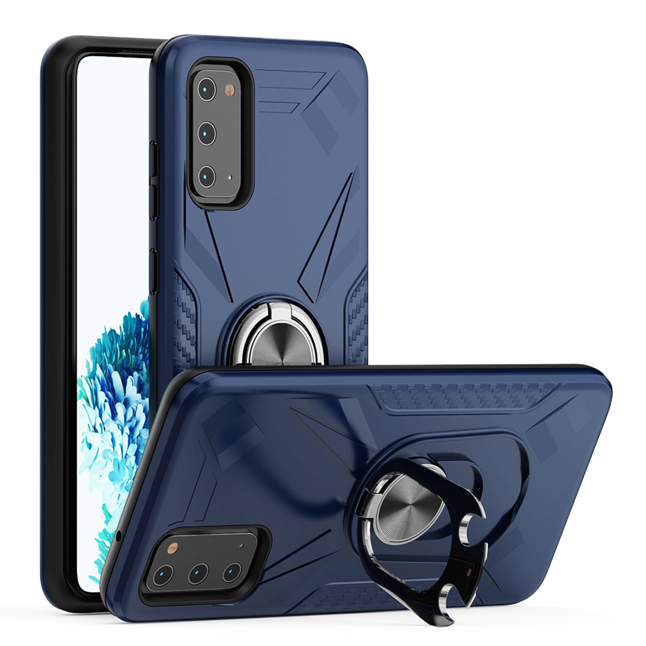 Phone Case with Ring Holder SAMSUNG GALAXY S20 In Blue