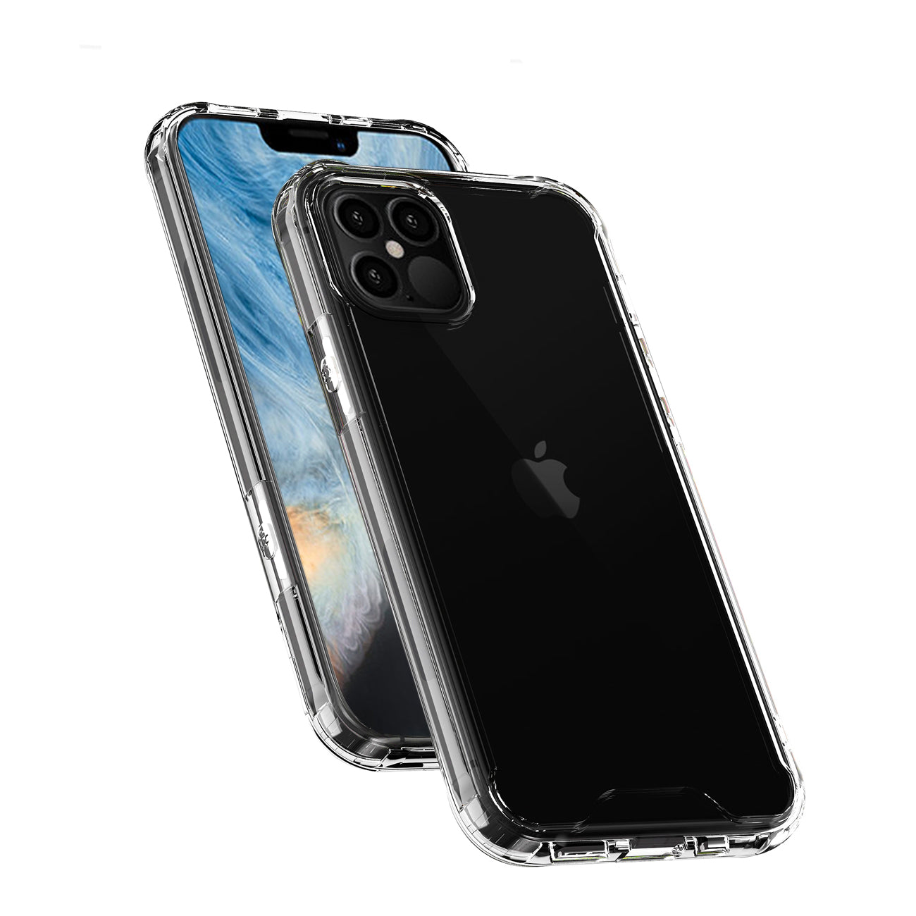 For IPHONE 12 PRO MAX Bumper Case In Clear