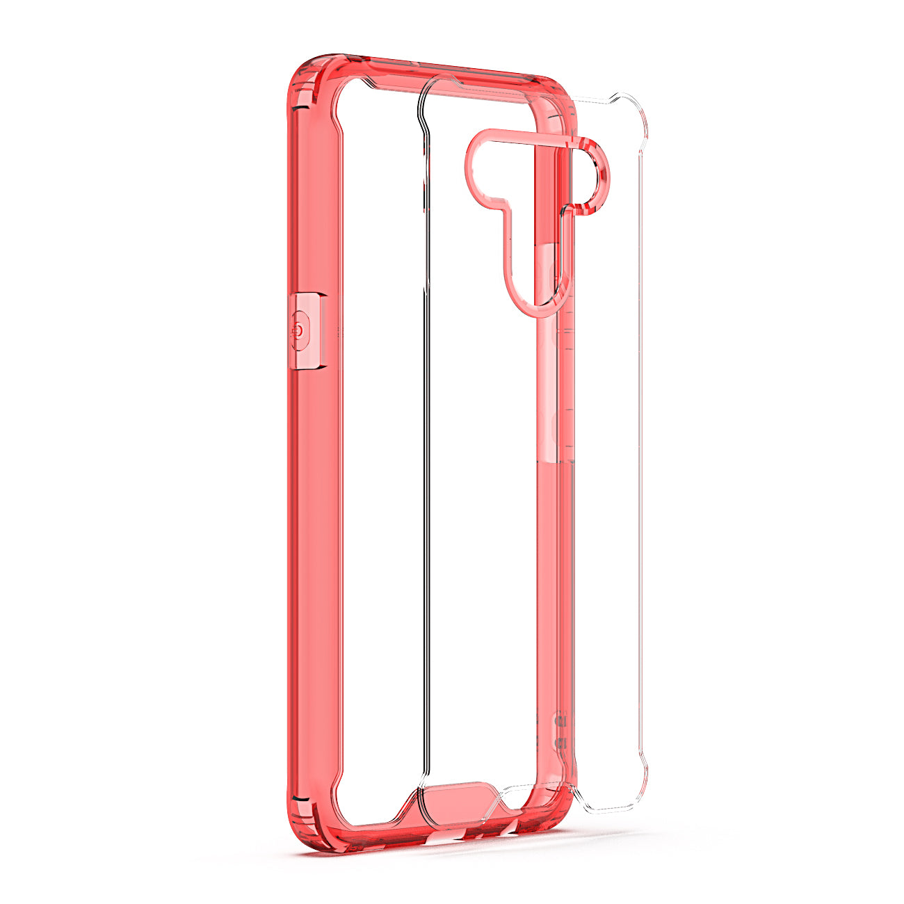 Case Bumper PC And TPU High Quality LG K51 Red Color