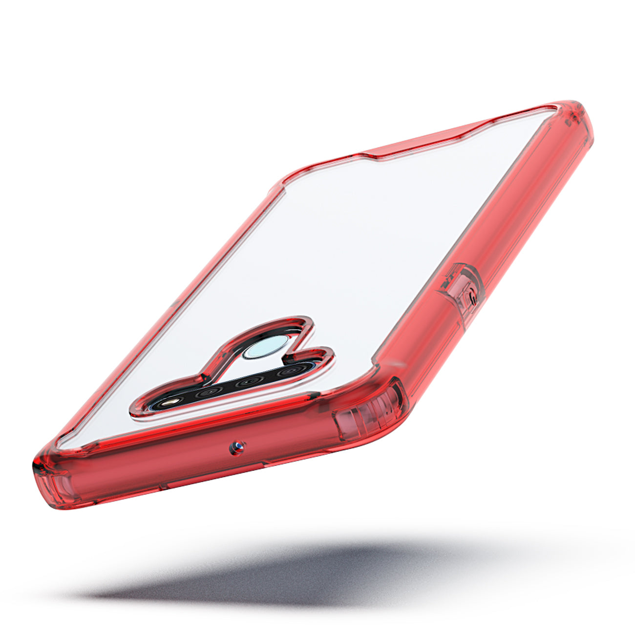 Case Bumper PC And TPU High Quality LG K51 Red Color