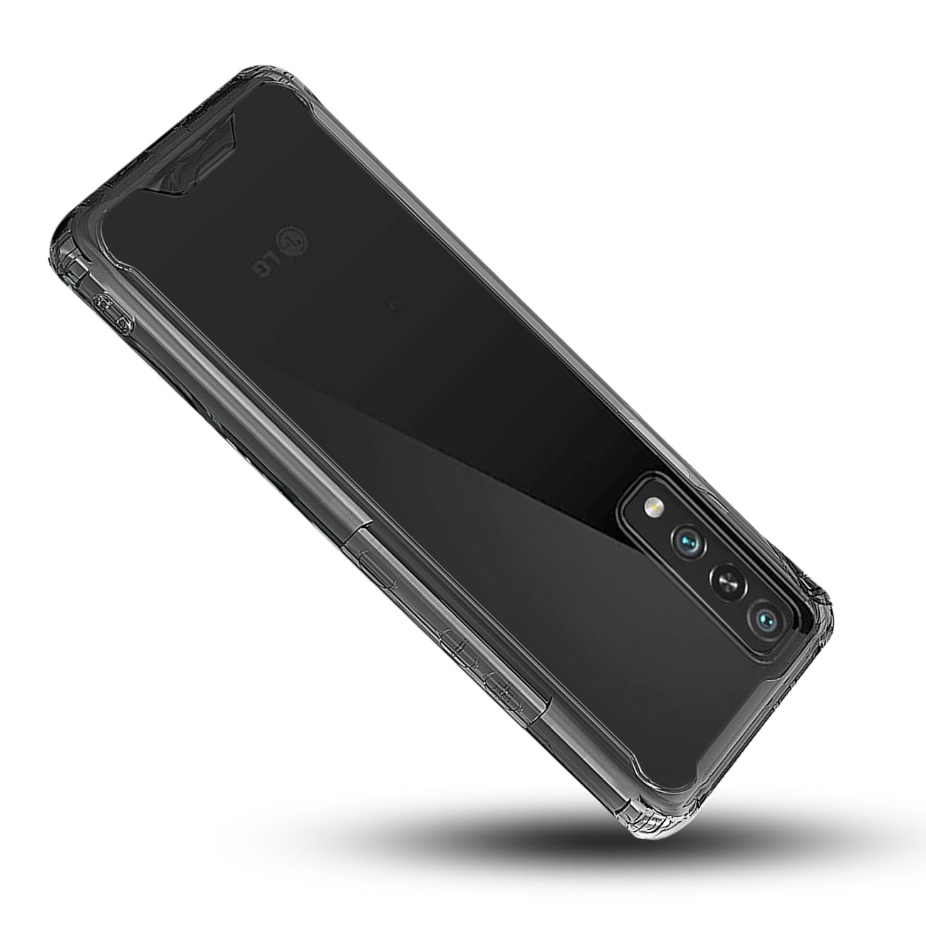 Case Bumper PC And TPU Clean High Quality 2X LG Stylo7 5G Black Color