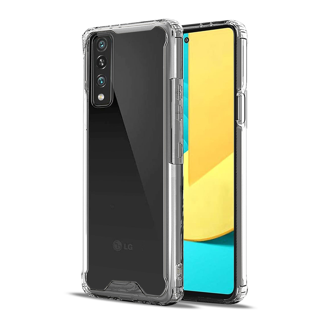 Case Bumper PC And TPU Clean High Quality 2X LG Stylo 7 5G Clear