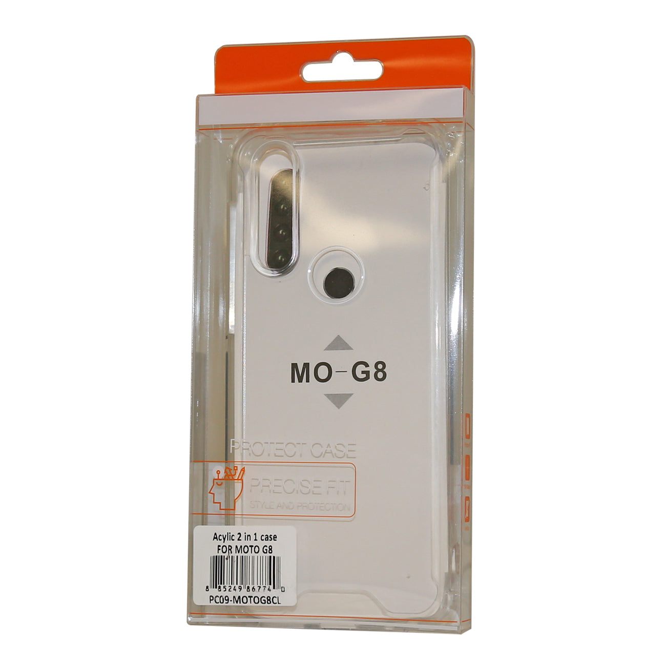 Case Bumper TPU And PC High Quality Motorola G8 Clear