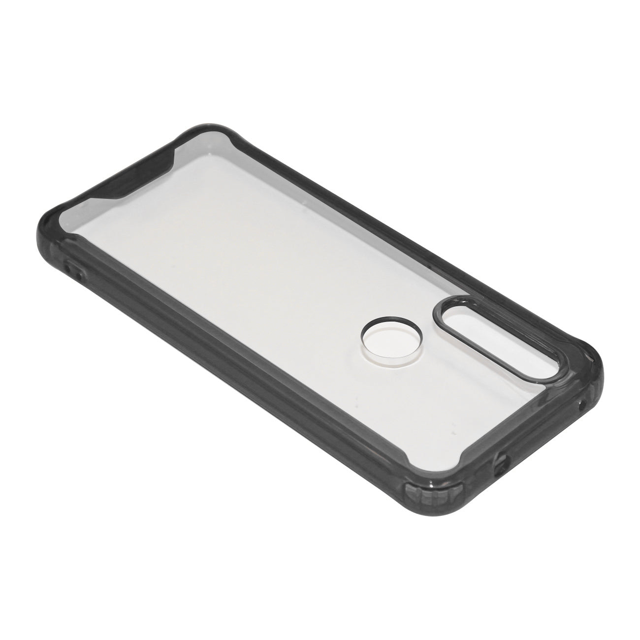 Case Bumper TPU And PC High Quality Motorola G8 Clear Black Color