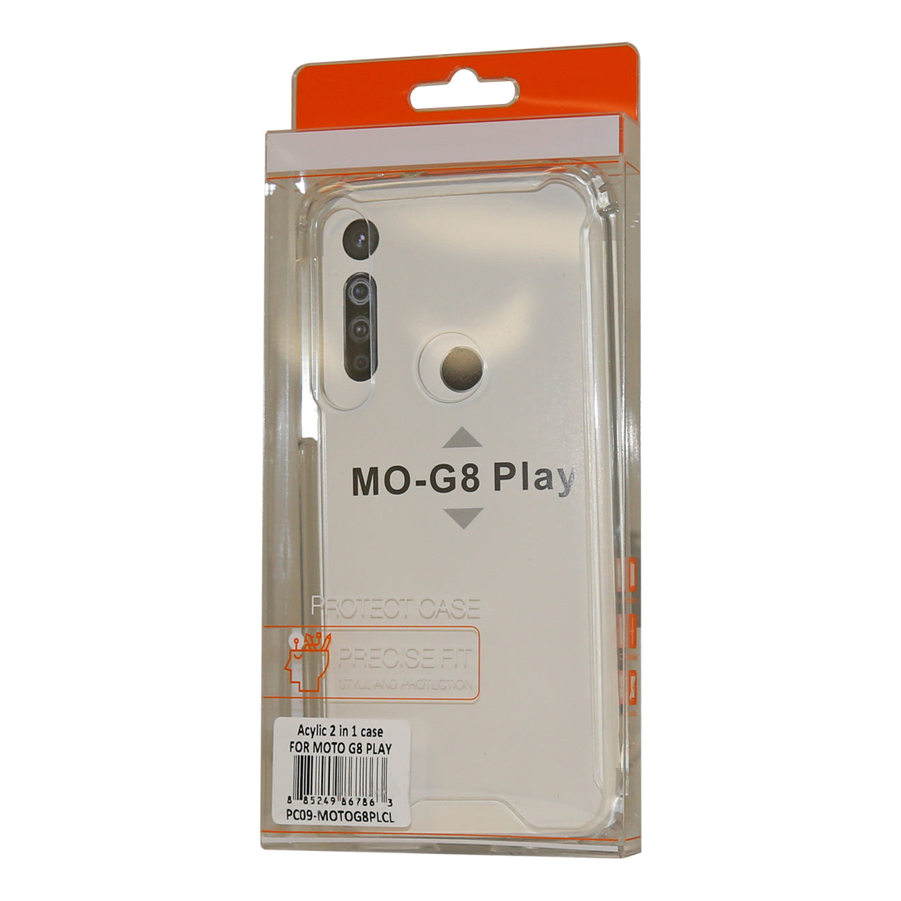 Case Bumper TPU And PC High Quality Motorola G8 Play Clear