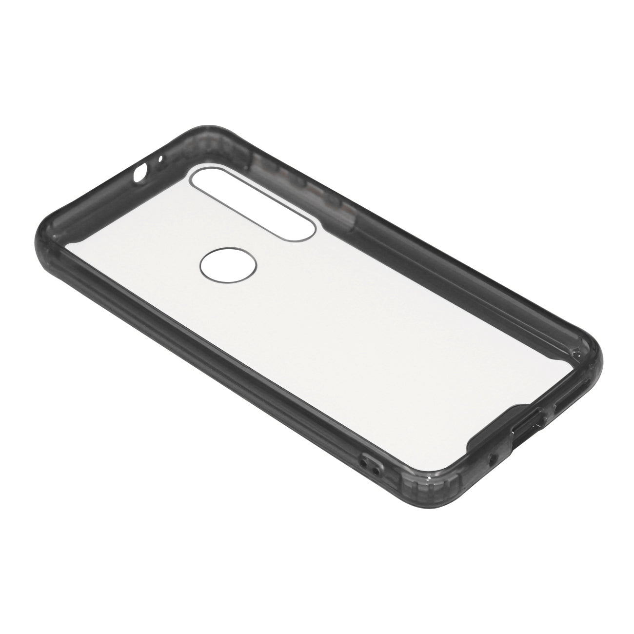 Case Bumper TPU And PC High Quality Motorola G8 Play Clear Black Color