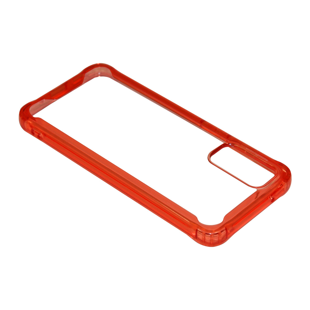 Reiko Samsung S20 High quality Tpu Bumper and Clarity PC Case In Red