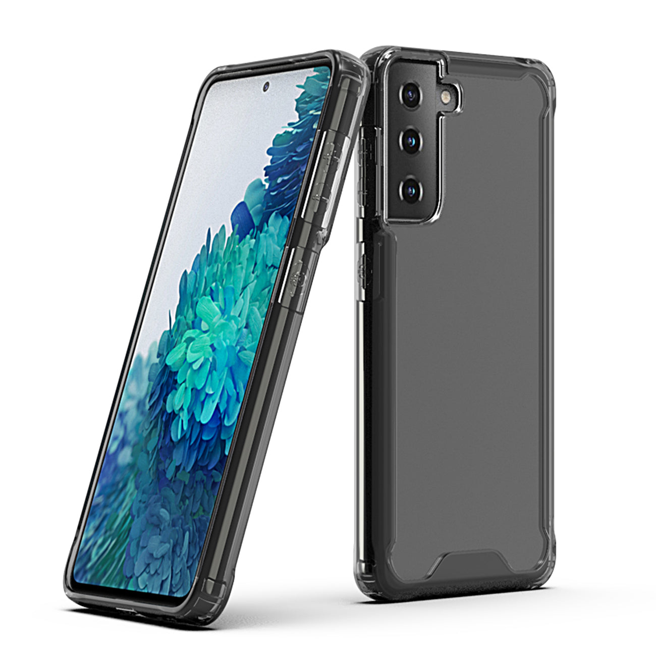 High quality TPU Bumper and Clarity PC Case ForSAMSUNG GALAXY S21/S30 PLUS In Black