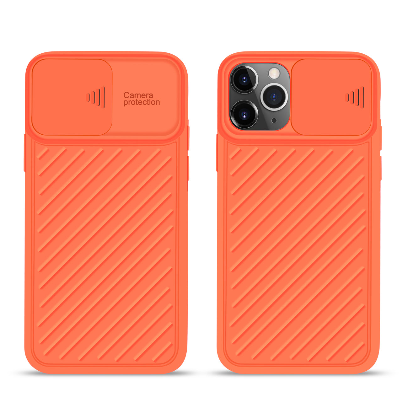 Camshield Series Case With Slide Camera CoverTpu Case For APPLE IPHONE 11 PRO MAX In Orange