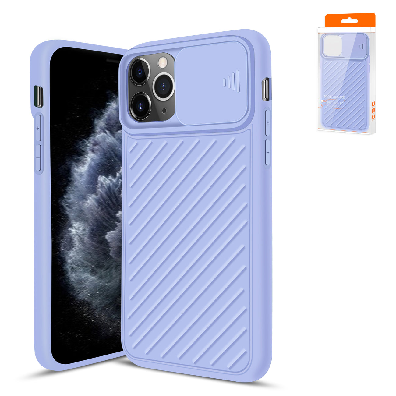 Camshield Series Case With Slide Camera CoverTpu Case For APPLE IPHONE 11 PRO MAX In Purple
