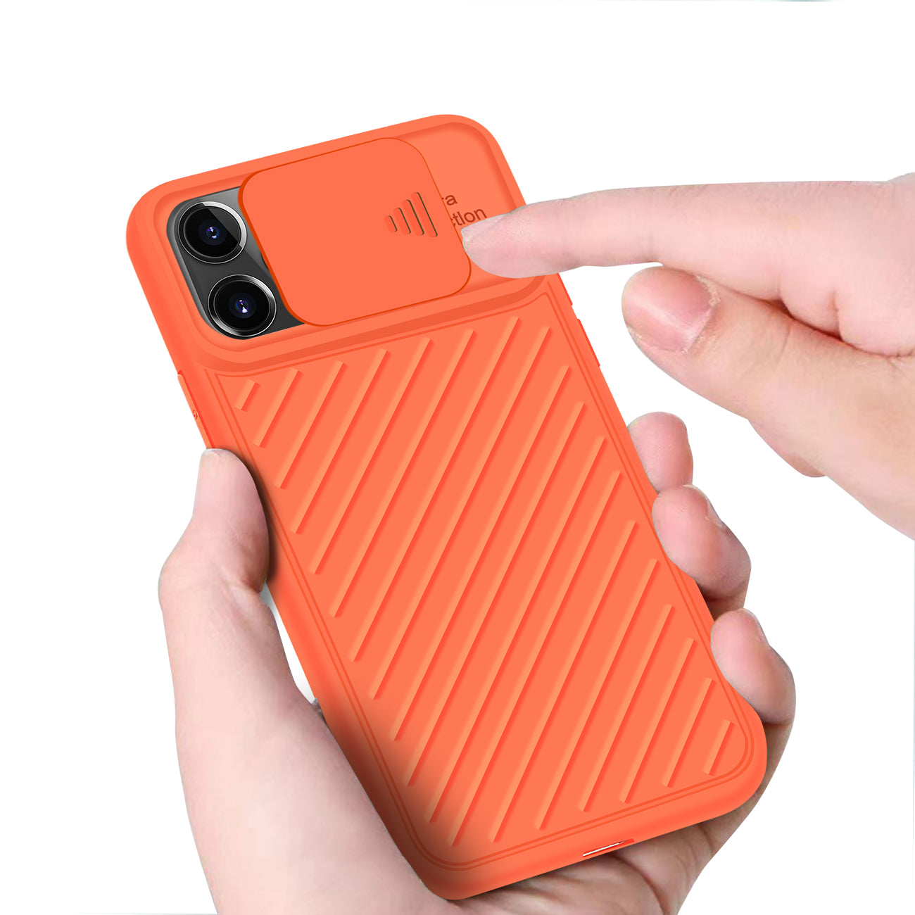 Camshield Series Case With Slide Camera CoverTpu Case For APPLE IPHONE 11 PRO In Orange