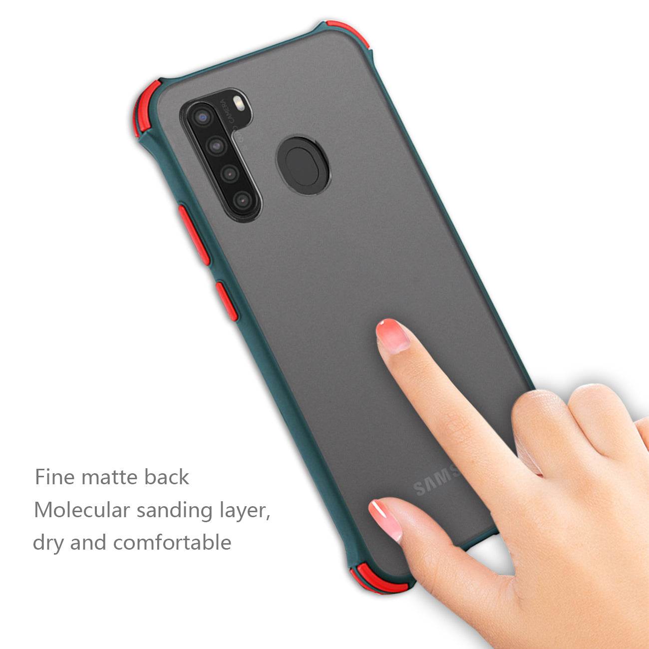 Case Bumper Samsung Galaxy A21 Black Color