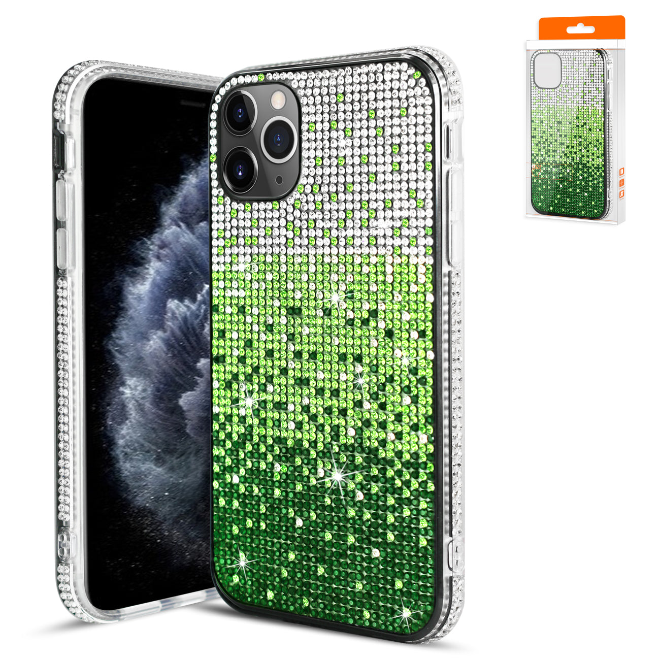 Case Diamond Design Apple iPhone 11 Pro Green Color