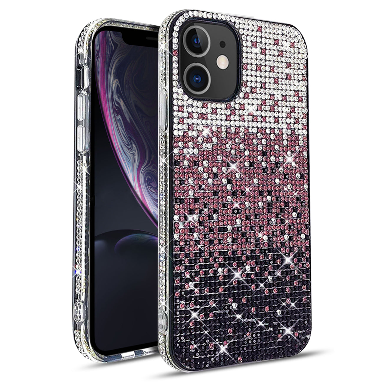 Case Diamond Design Apple iPhone XR Purple Color
