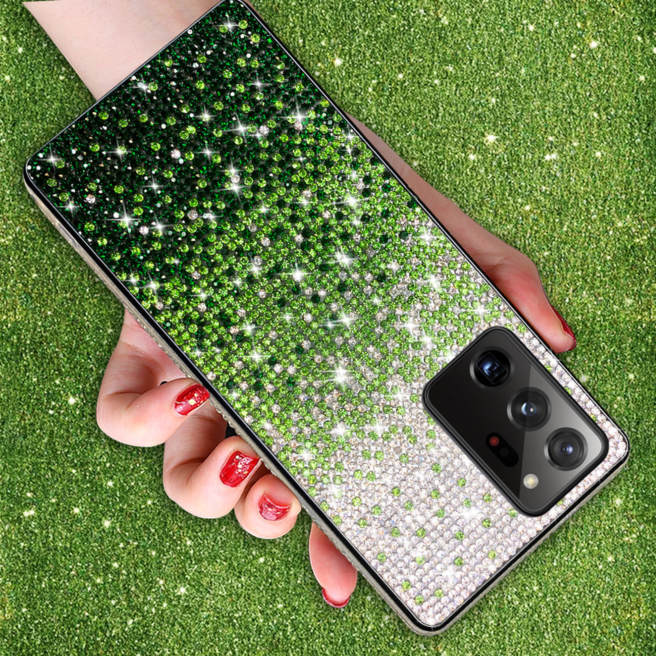 Case Diamond Design Samsung Galaxy Note 20 Ultra Green Color