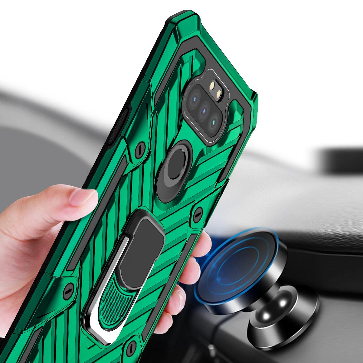 Case Kickstand Anti-Shock And Anti Falling LG Aristo 5 Green Color