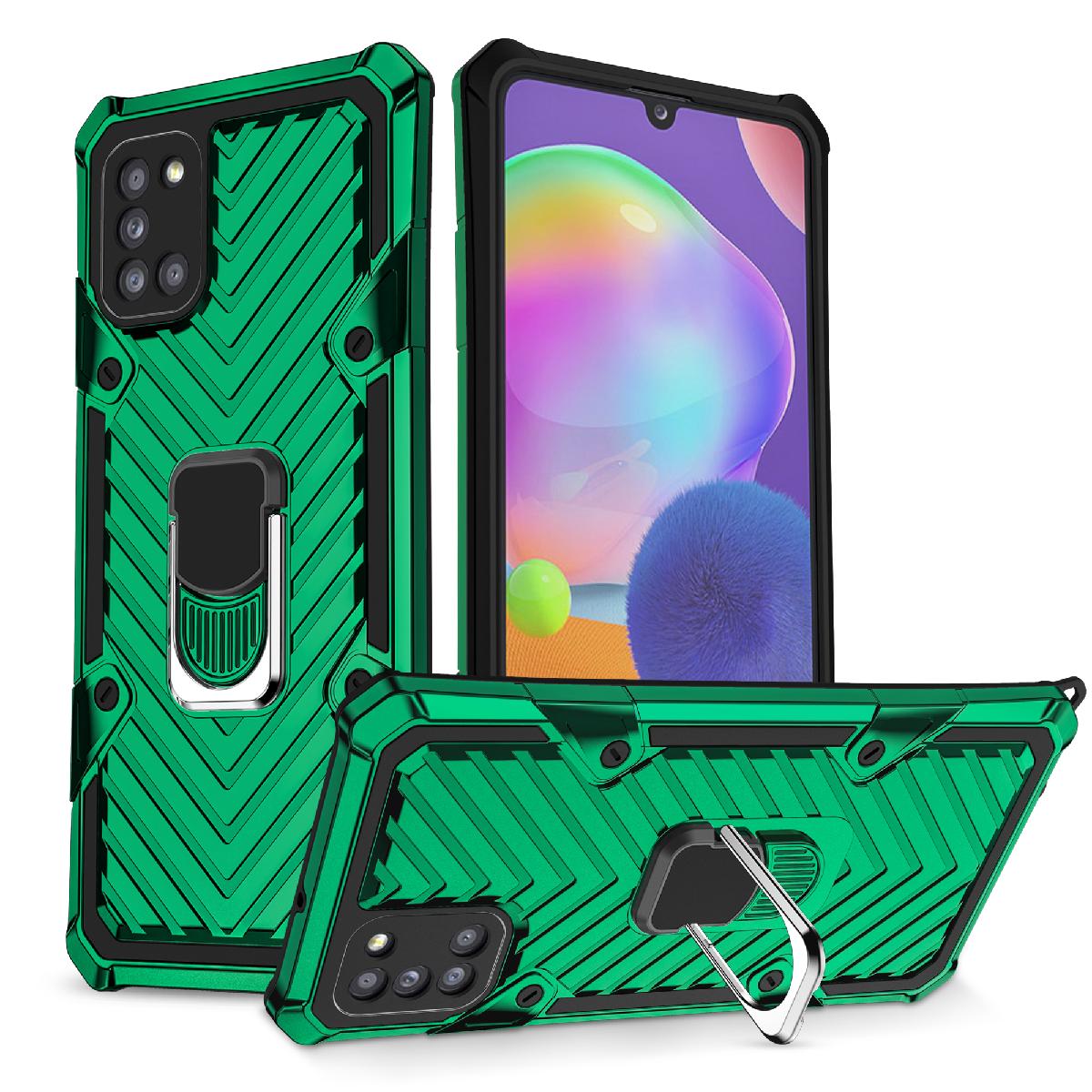 Reiko Kickstand Anti-Shock And Anti Falling Case for SAMSUNG GALAXY A31 In Green