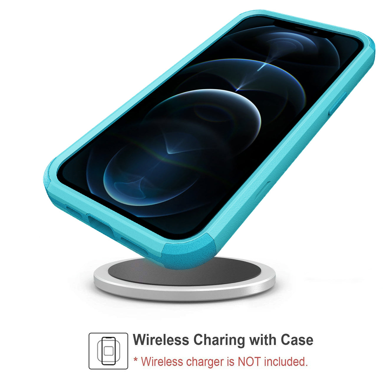 Case Hybrid Heavy Duty Defender Rugged Armor 3 in 1 Apple iPhone 12 Pro Max Blue Color