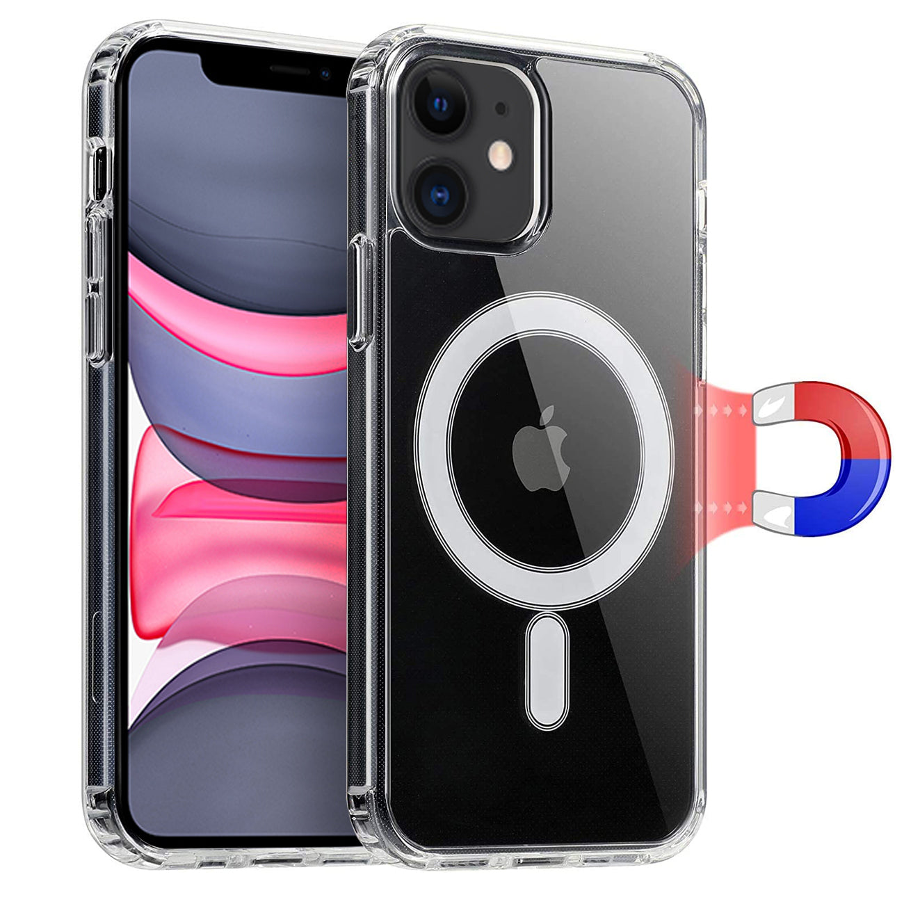 Case Bumper TPU Magnetic Wireless Charging iPhone 11 Clear