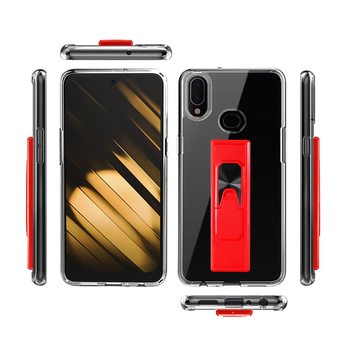 TPU Bumper Shockproof Case With Embedded Coil SAMSUNG GALAXY A10S In Red