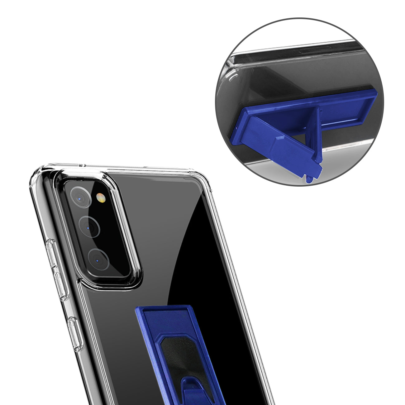 TPU Bumper Shockproof Case With Embedded Coil SAMSUNG GALAXY S20 FAN EDITION In Navy