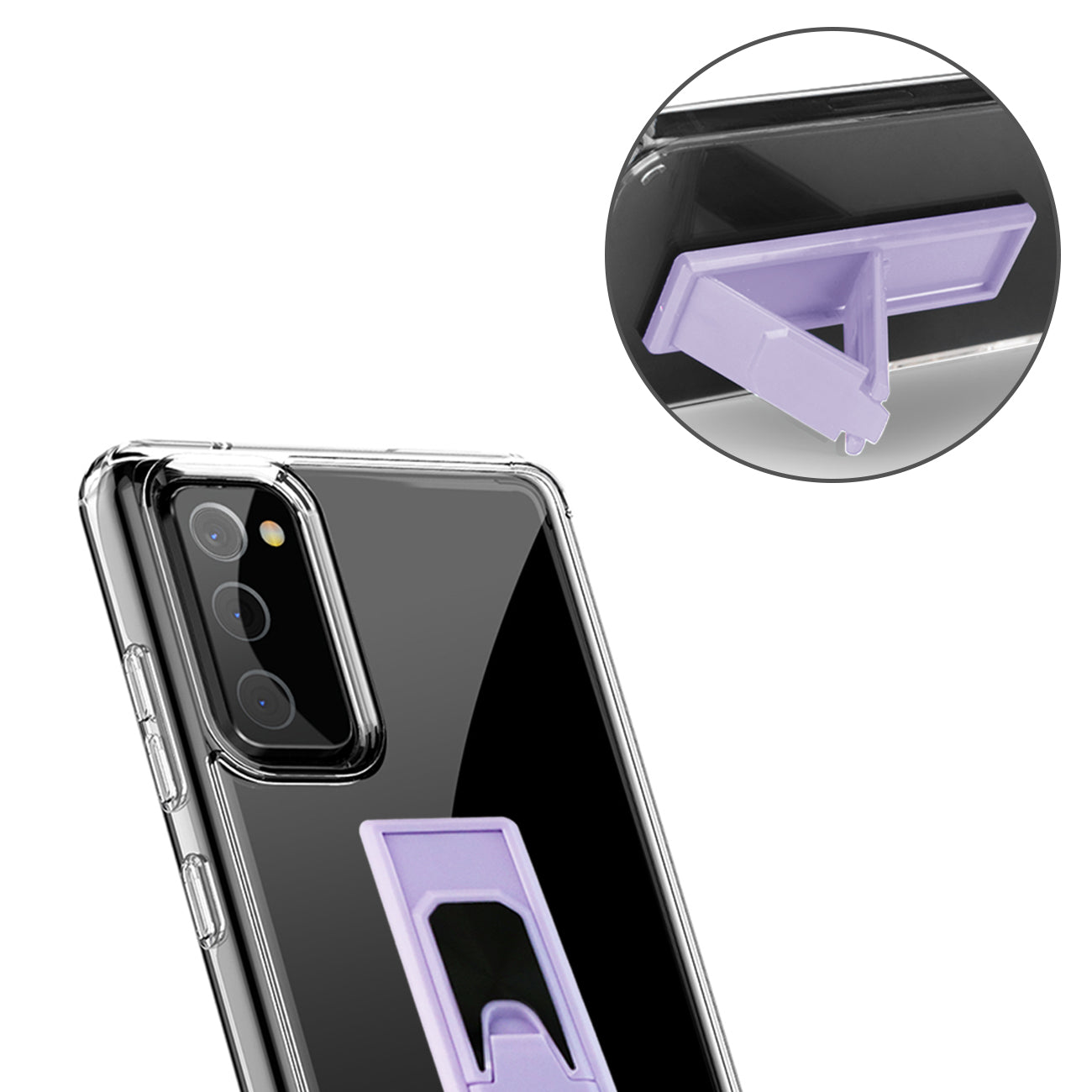 TPU Bumper Shockproof Case With Embedded Coil SAMSUNG GALAXY S20 FAN EDITION In Purple