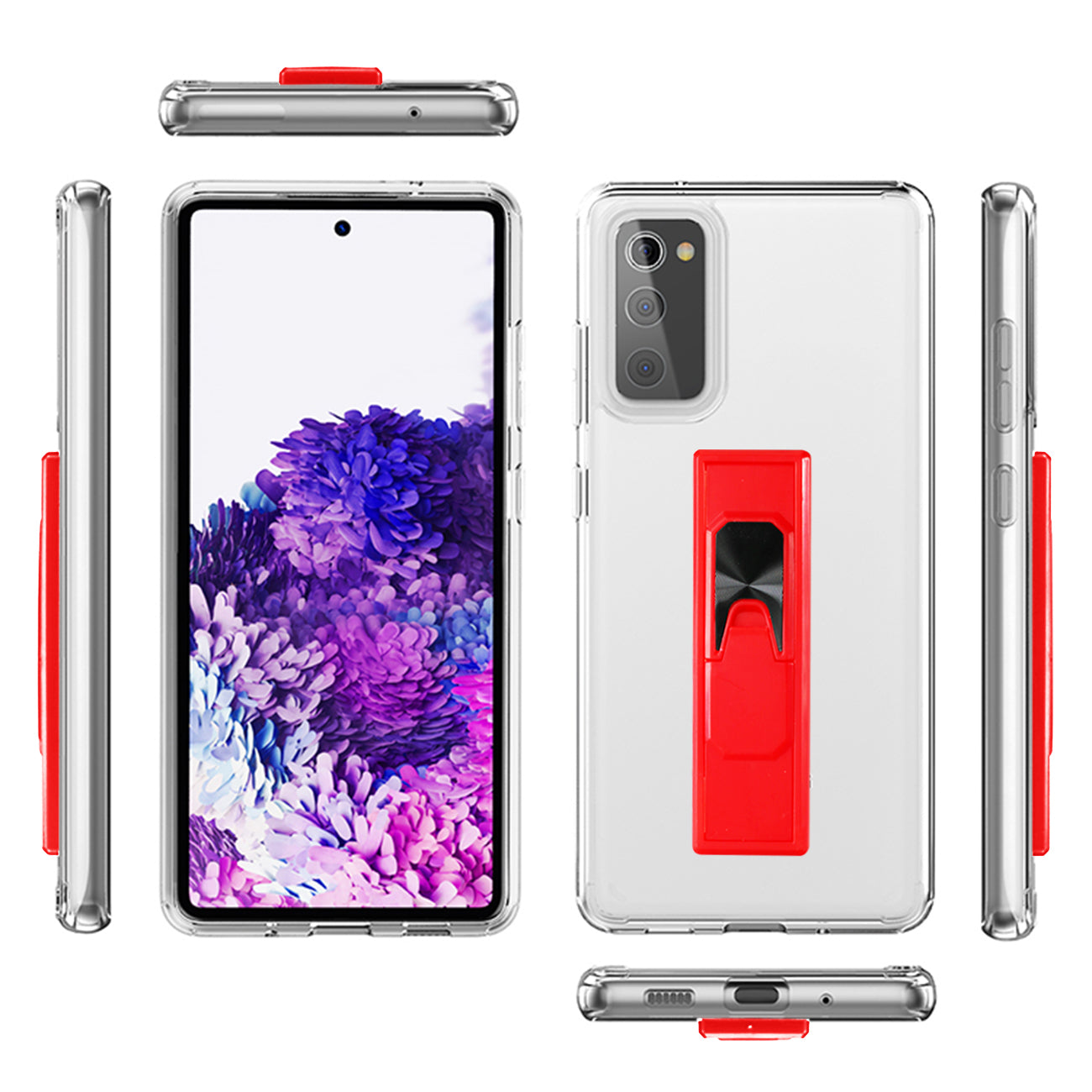 TPU Bumper Shockproof Case With Embedded Coil SAMSUNG GALAXY S20 FAN EDITION In Red