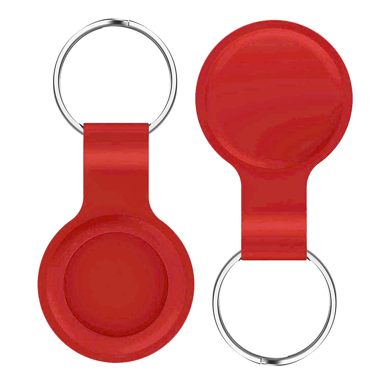 Reiko Silicone Protective Case for Apple AirTag In Red