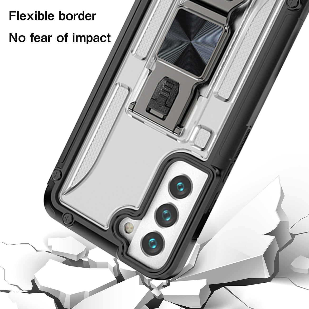 Kickstand Ring Holder/Bottle Opener with Magnetic Car Mount for Samsung Galaxy S22