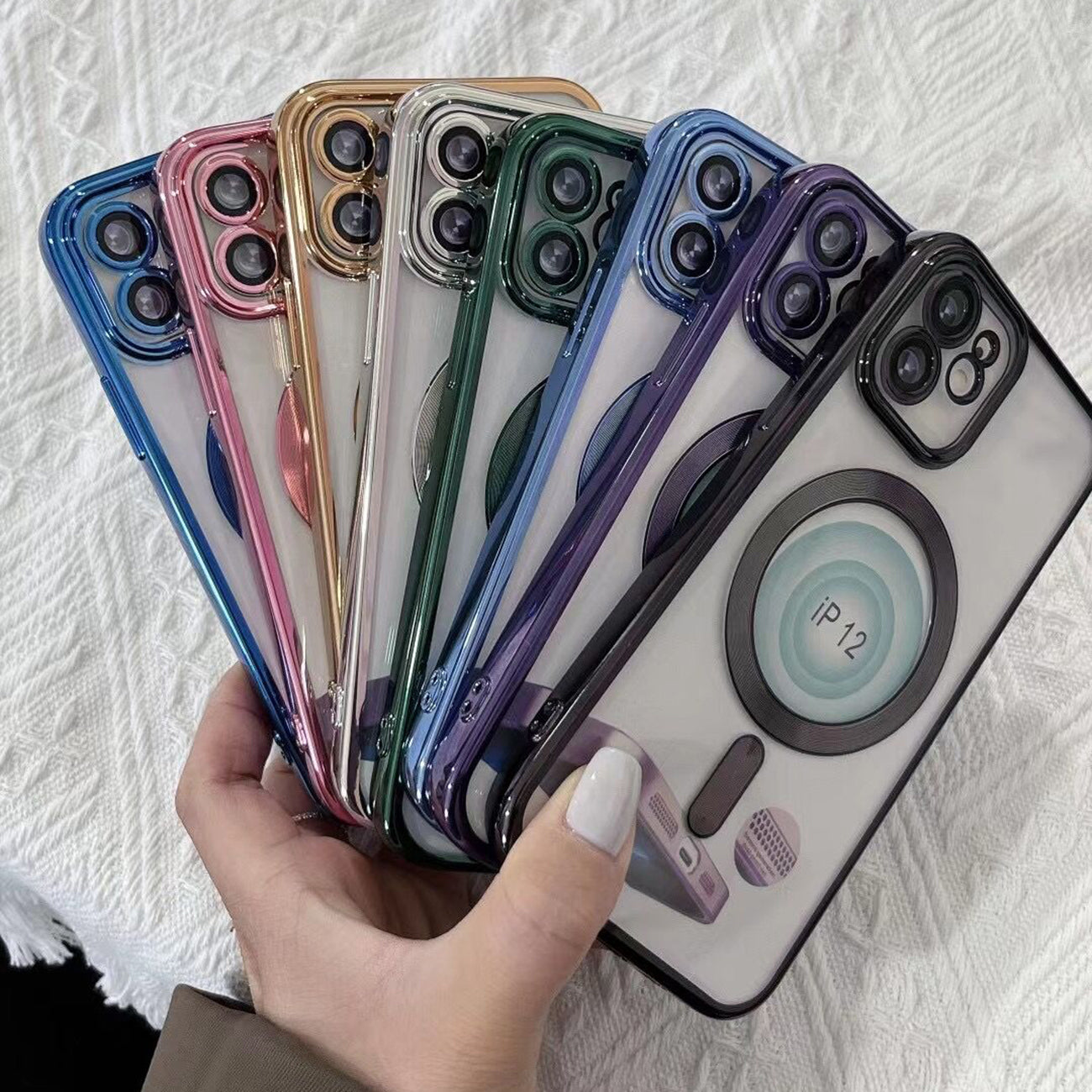 Case Bumper TPU Magnetic Wireless Charging iPhone 14 Pro Purple Color
