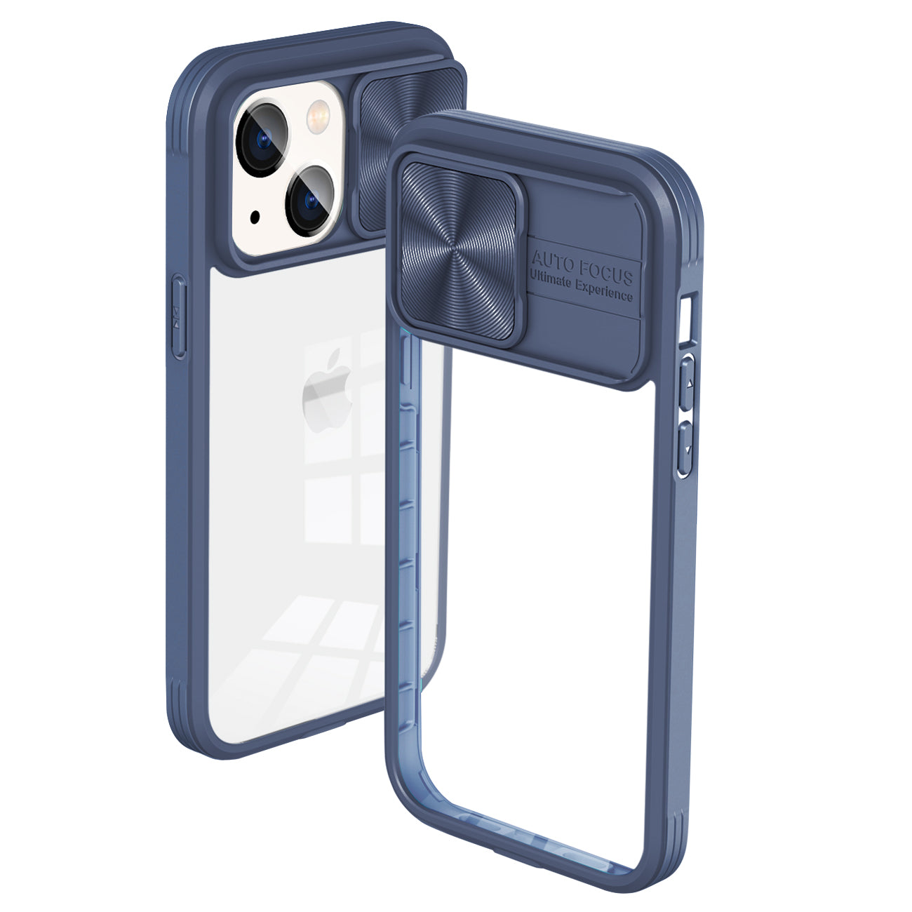Phone Case With Mobile Phone Protective Film Slide Camera Lens Full Protection iPhone 14 Navy Color