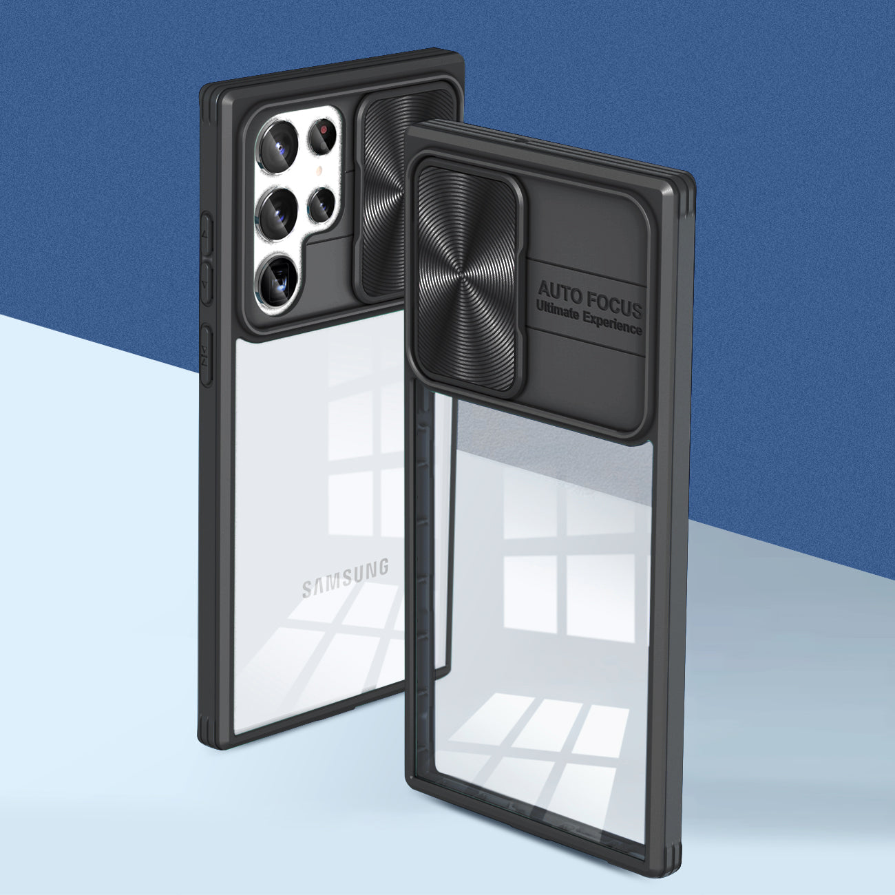 Phone Case With Mobile Phone Protective Film Slide Camera Lens Full Protection Samsung Galaxy S22 Ultra Black Color