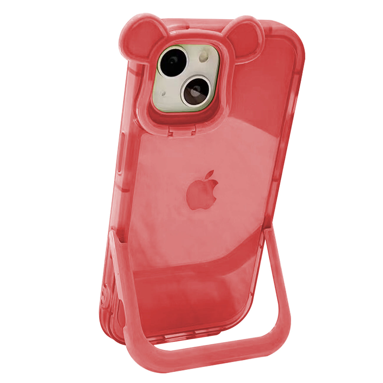 Fashion Design Fully Cover Frame Lens Protector Bracket Shockproof Phone Case For iPhone 14 Pro Max in Hot Pink