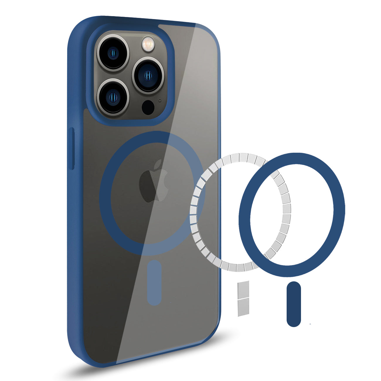 Phone Case Back Cover Magnetic Shell 2 In 1 iPhone 14 Pro Max Transparent