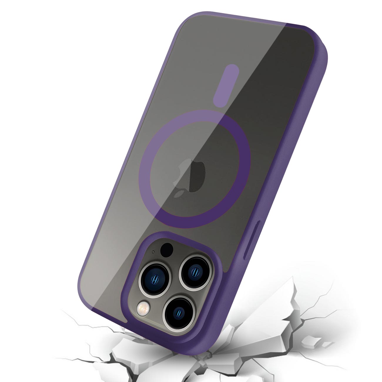 Phone Case Back Cover Magnetic Shell 2 In 1 iPhone 14 Pro Transparent