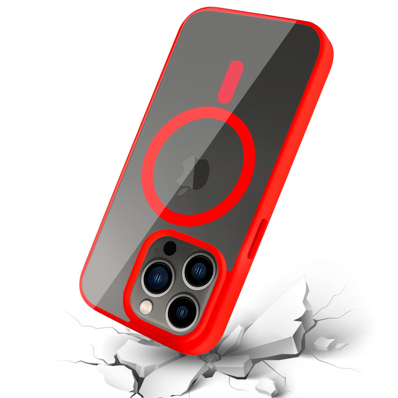 Phone Case Back Cover Magnetic Shell 2 in 1 iPhone 14 Pro Transparent