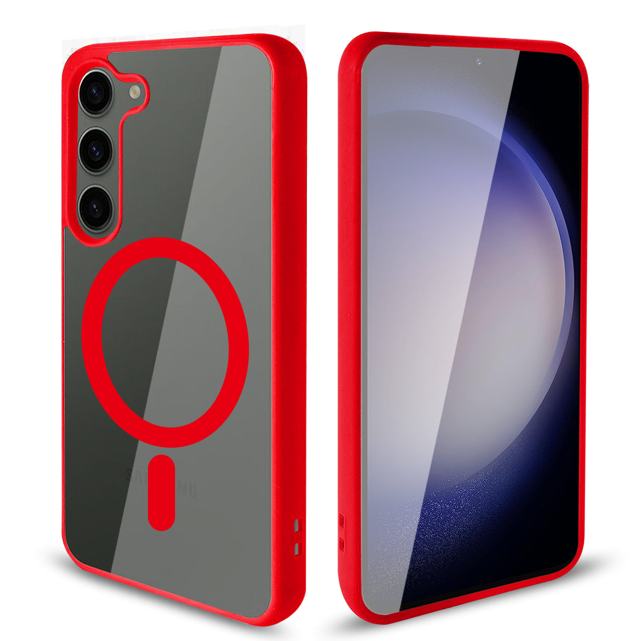 Phone Case Back Cover Magnetic Shell 2 In 1 Samsung Galaxy S23 Plus Transparent