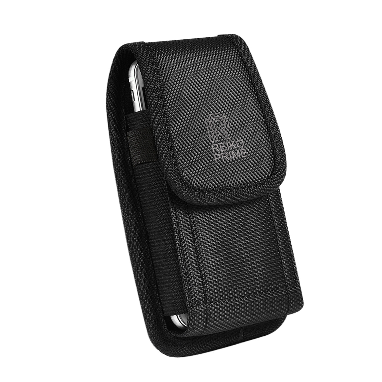 Reiko Vertical Rugged Pouch/Phone Holster With Belt Clip In Black