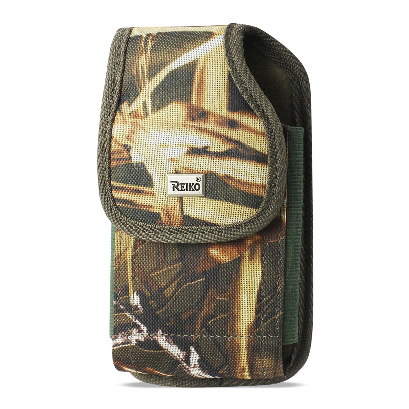 Vertical Rugged Pouch/Phone Holster With Velcro Closure Camouflage In Cardboard Packaging