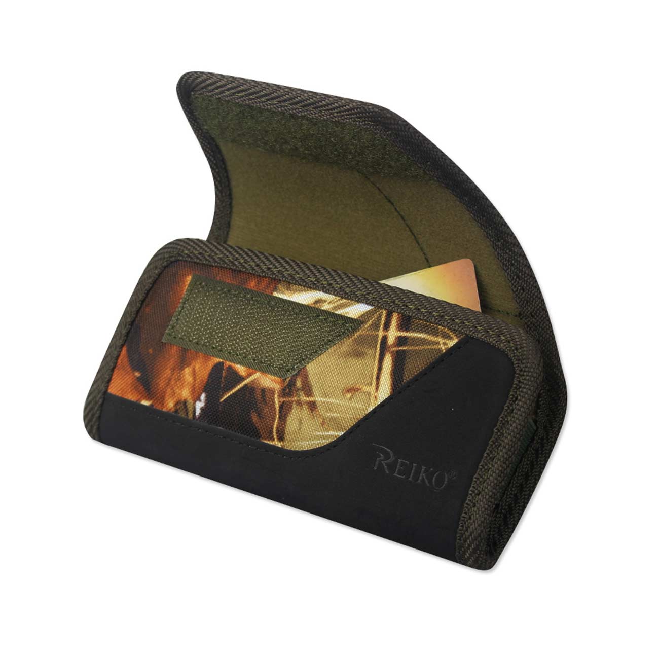 Rugged Pouch/Phone Holster With Card Holder In Camouflage