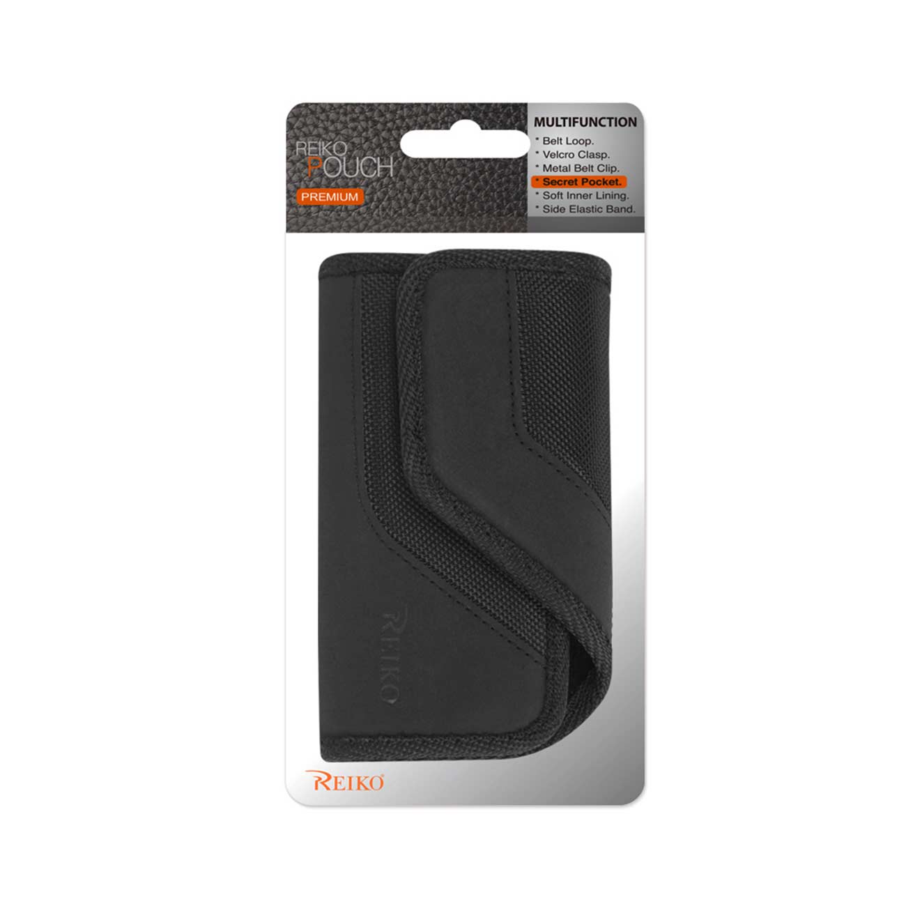 Rugged Pouch/Phone Holster With Card Holder In Black