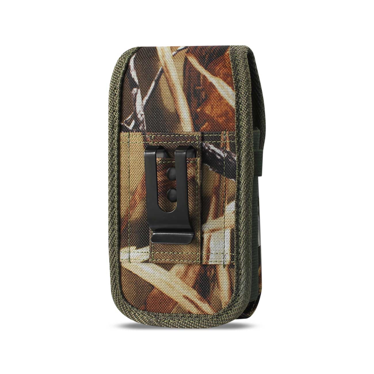 Vertical Rugged Pouch/Phone Holster With Zipper Pocket Camouflage In Cardboard Packaging